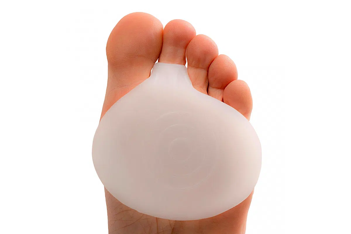 Almohadilla plantar de gel polímero.