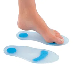 Plantillas enteras de gel polímero con realces