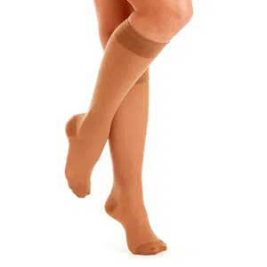 Medias elásticas bajo rodilla de punta cerrada 30 -40 mmHg