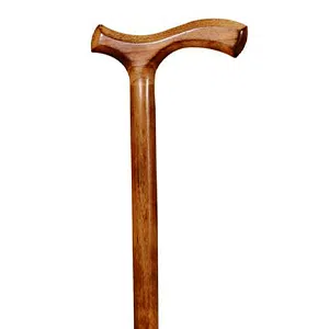 Bastón anatómico de madera