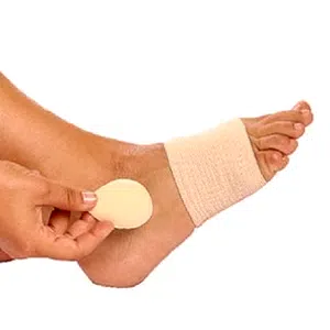 Banda elástica metatarsal con realces