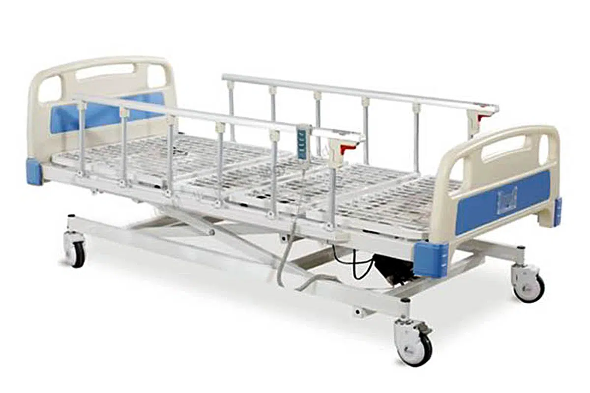 Cama eléctrica de 3 funciones con barandas